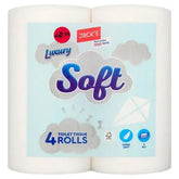 Jack's 4 Luxury Soft Toilet Tissue Rolls (Case of 10)  Adomoo